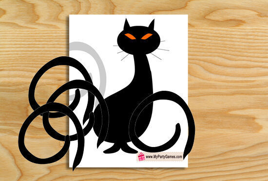 7. Pin the Tail Halloween Game